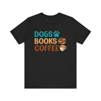Dogs Books Coffee T-Shirt