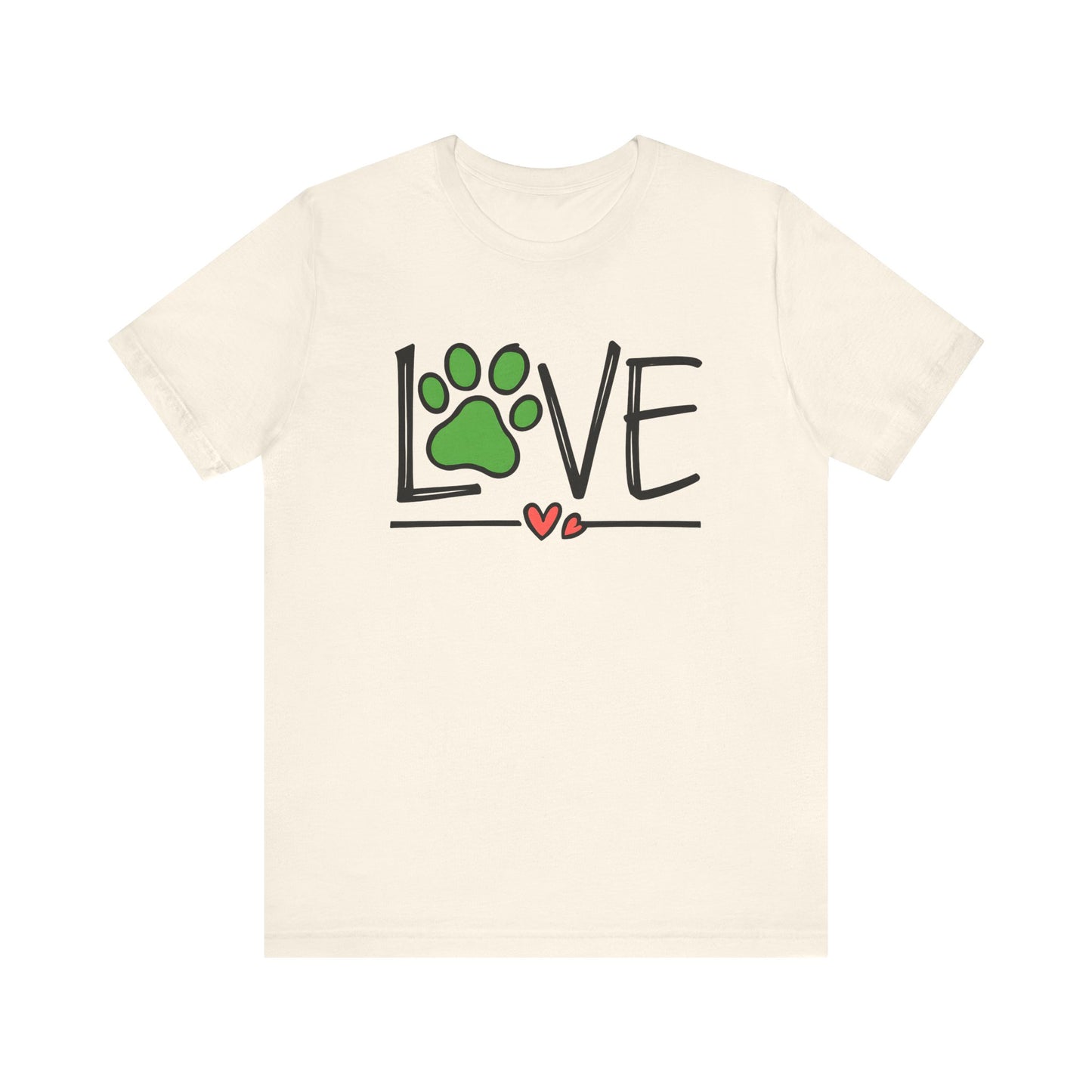 Love Dog Paw Print T-Shirt