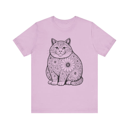 Fat Cat Sunflower T-Shirt