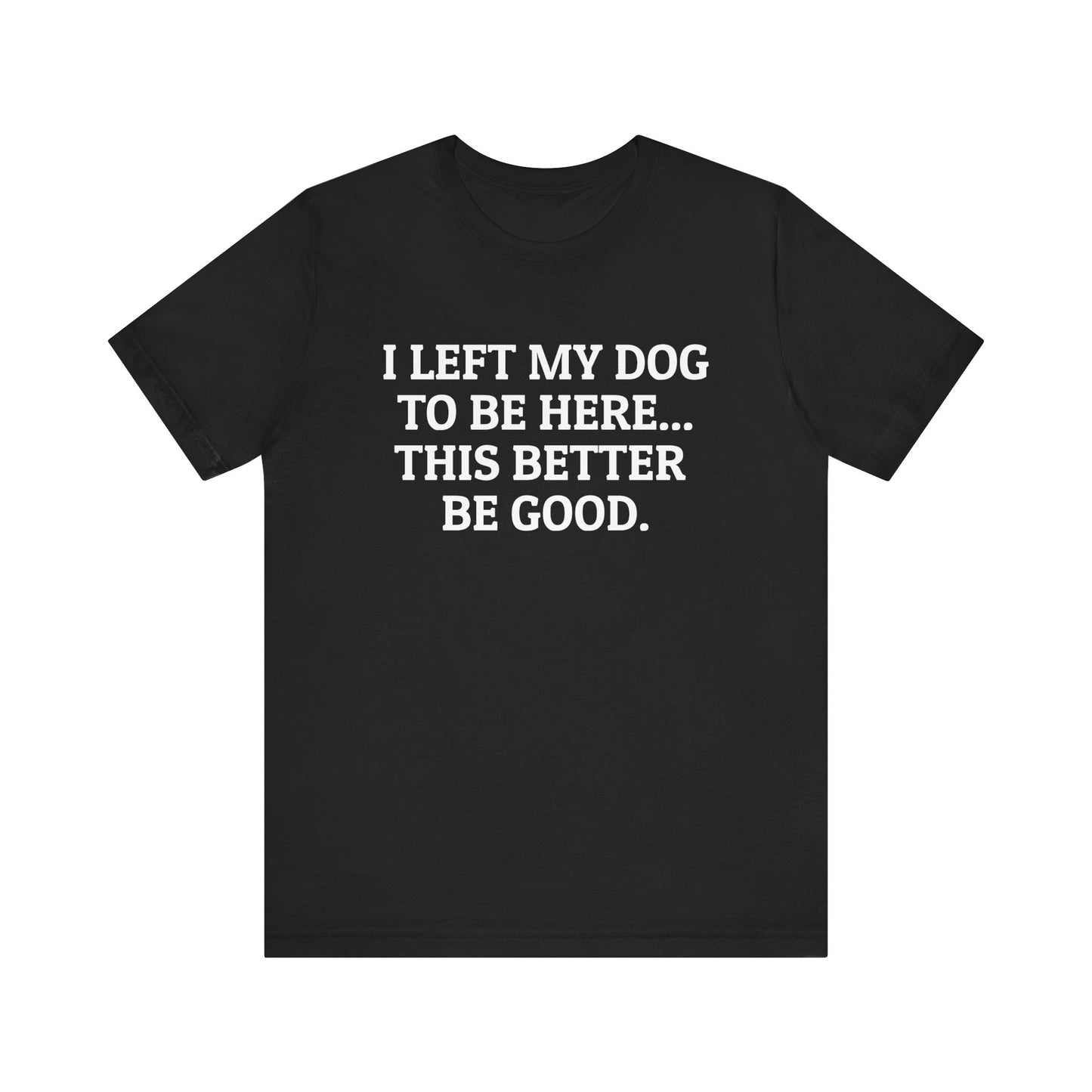 I Left My Dog to Be Here T-Shirt