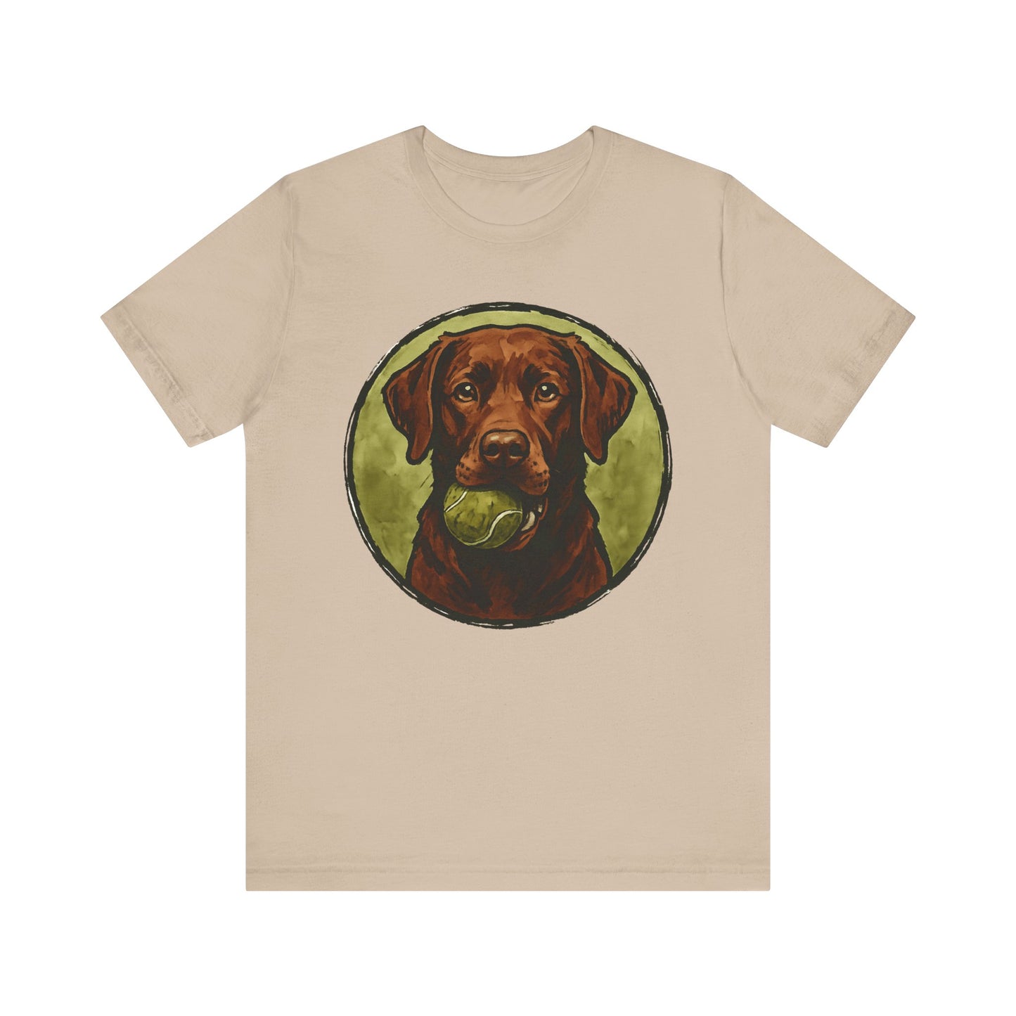 Chocolate Lab Water Color T-Shirt