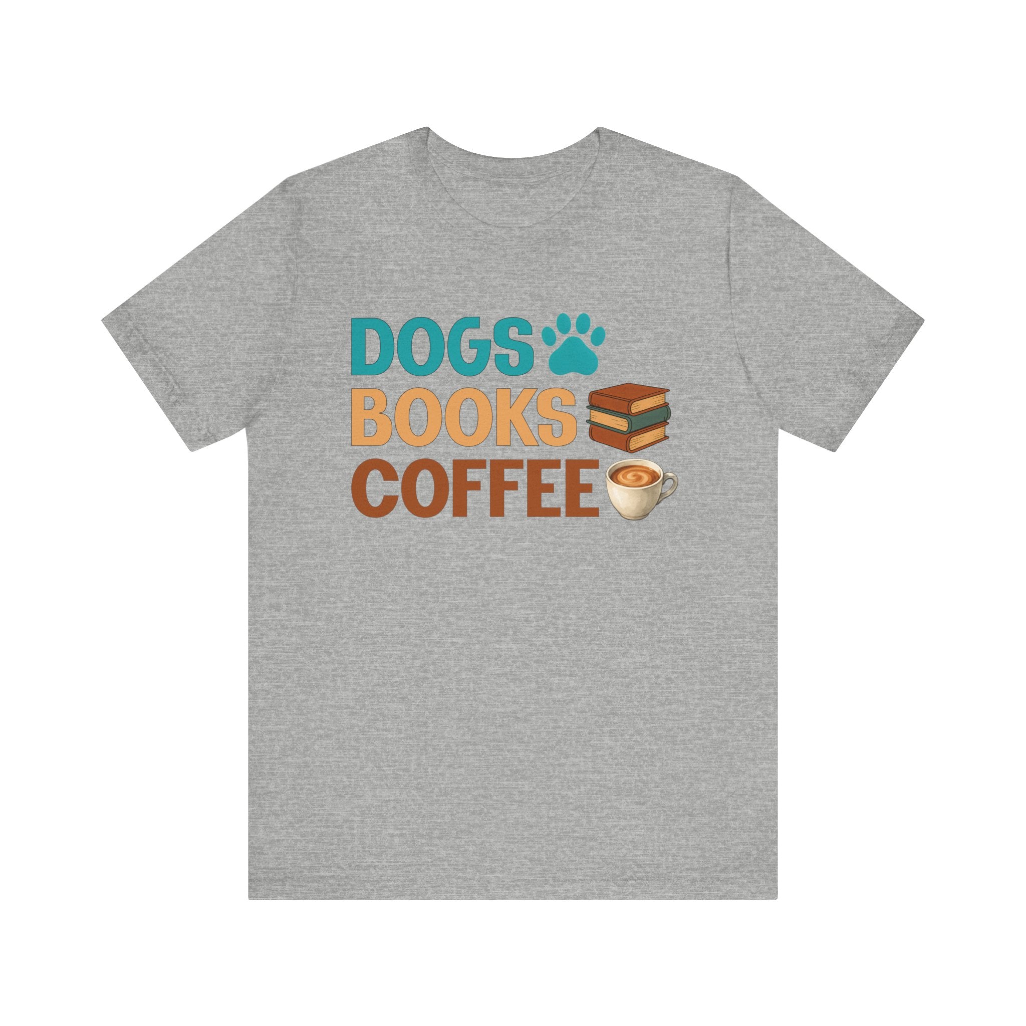Dogs Books Coffee T-Shirt