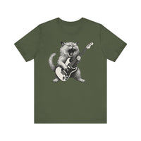 Persian Cat Playing Guitar T-Shirt