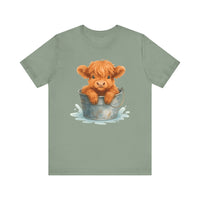 Highland Calf in Tub T-Shirt