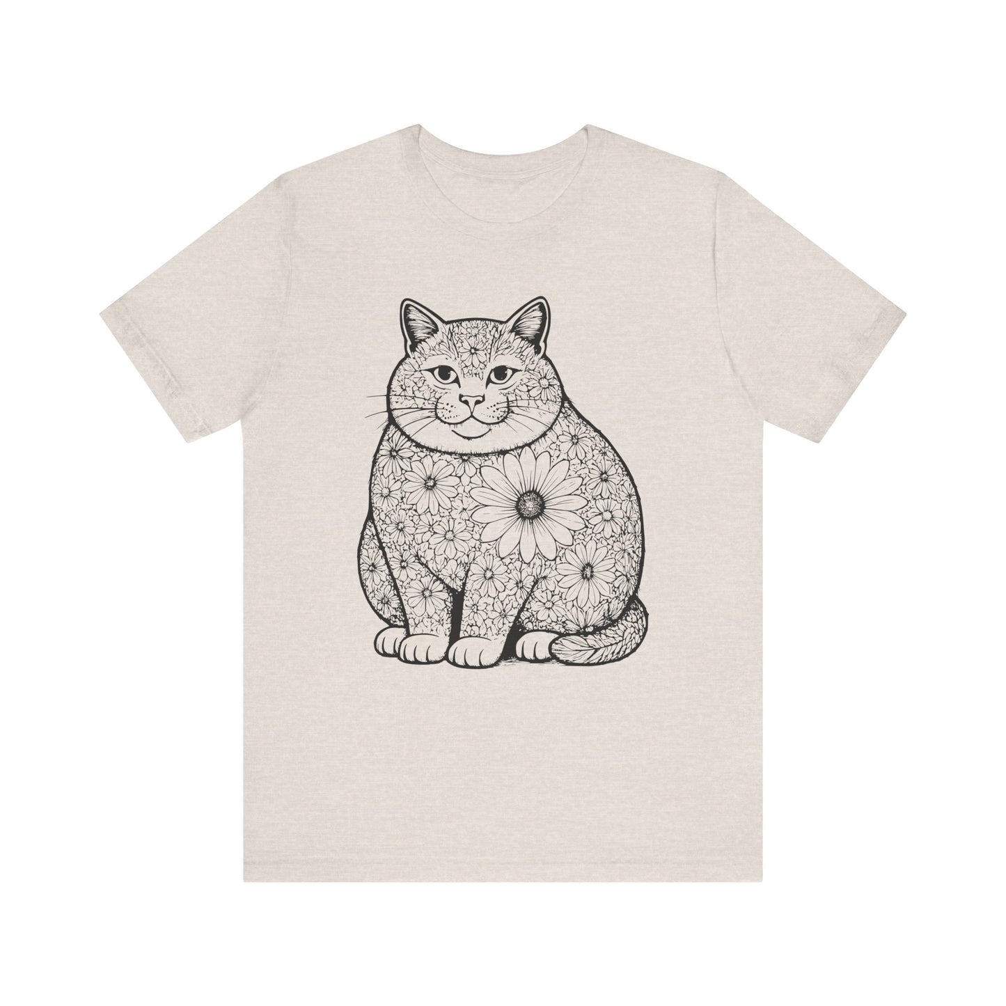 Fat Cat Sunflower T-Shirt
