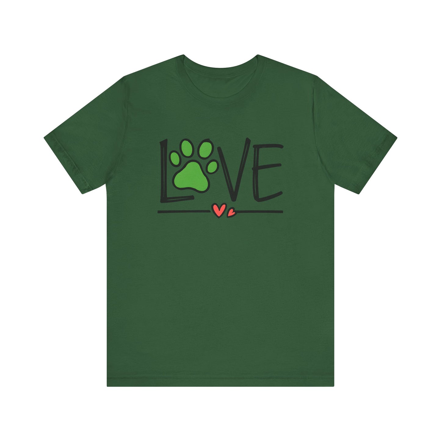Love Dog Paw Print T-Shirt