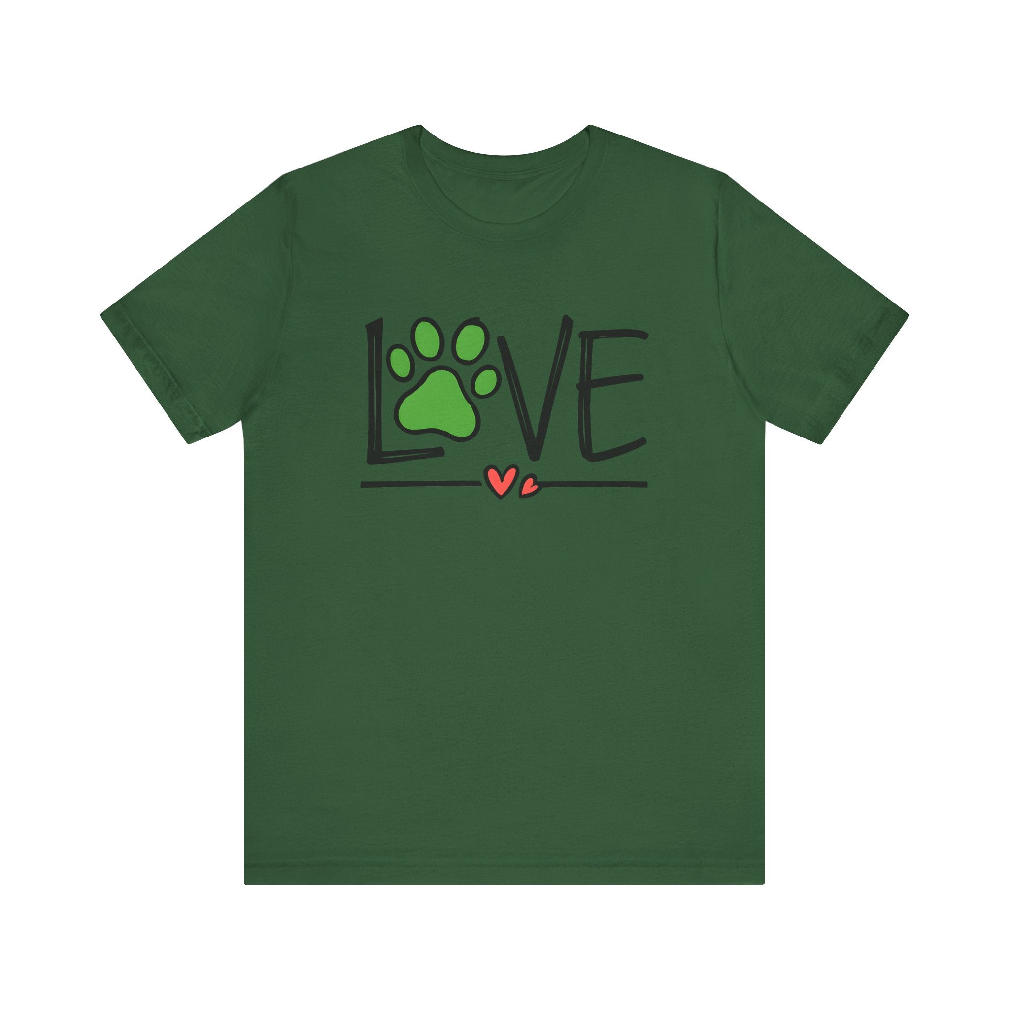 Love Dog Paw Print T-Shirt