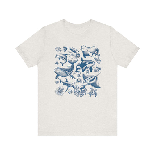 Ocean Life Collage T-Shirt