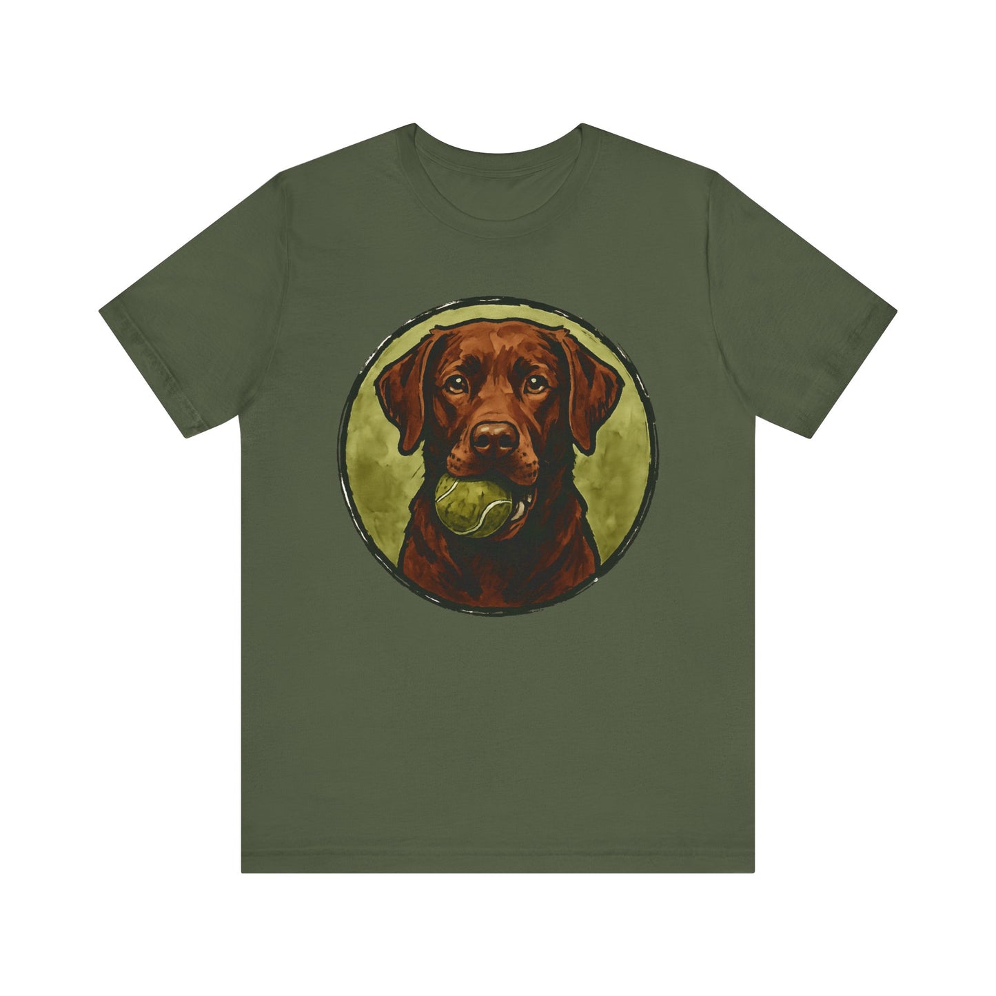 Chocolate Lab Water Color T-Shirt