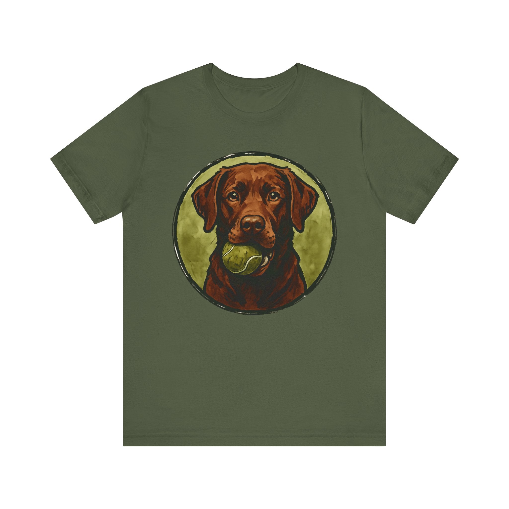 Chocolate Lab Water Color T-Shirt