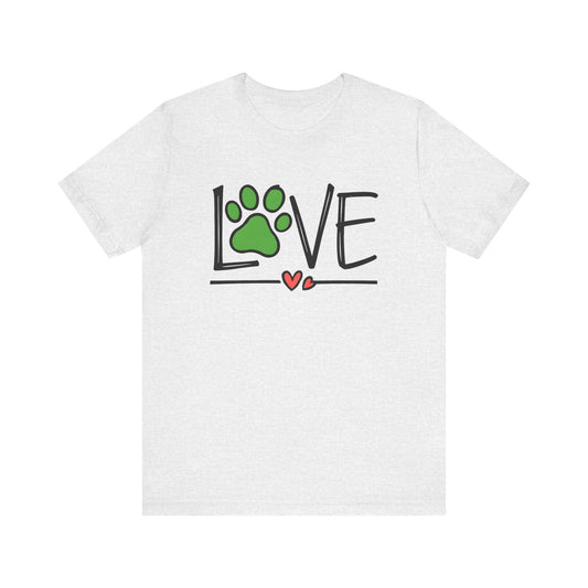 Love Dog Paw Print T-Shirt