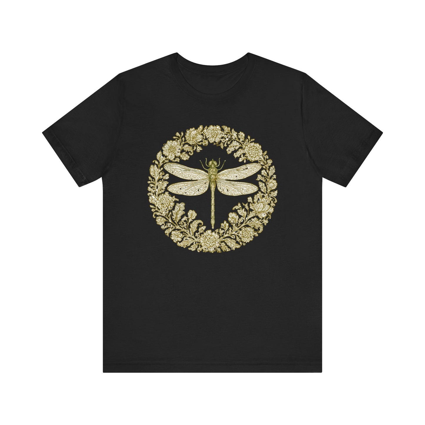 Floral Dragonfly T-Shirt