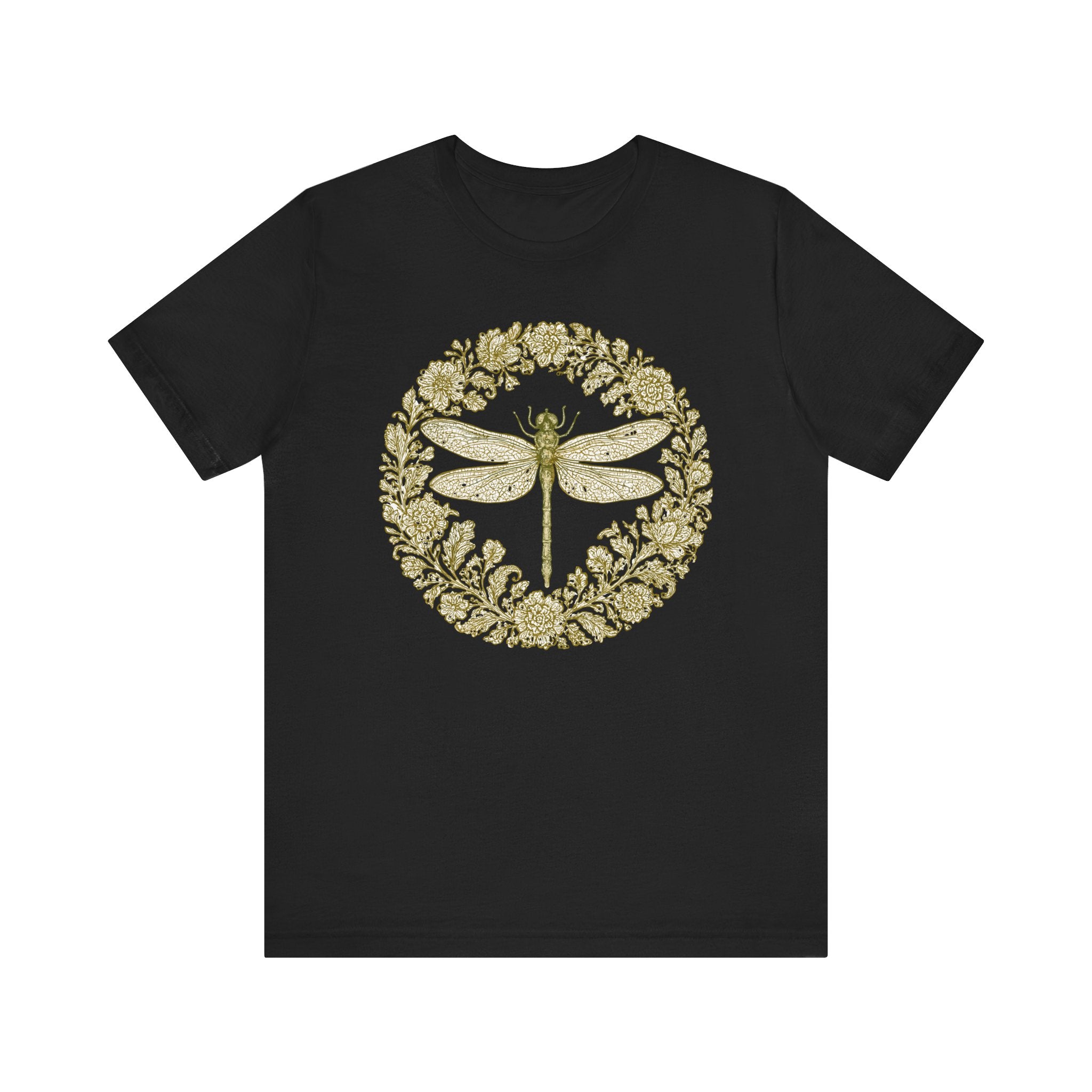 Floral Dragonfly T-Shirt