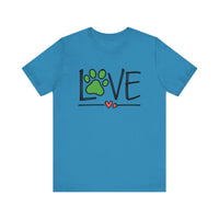 Love Dog Paw Print T-Shirt