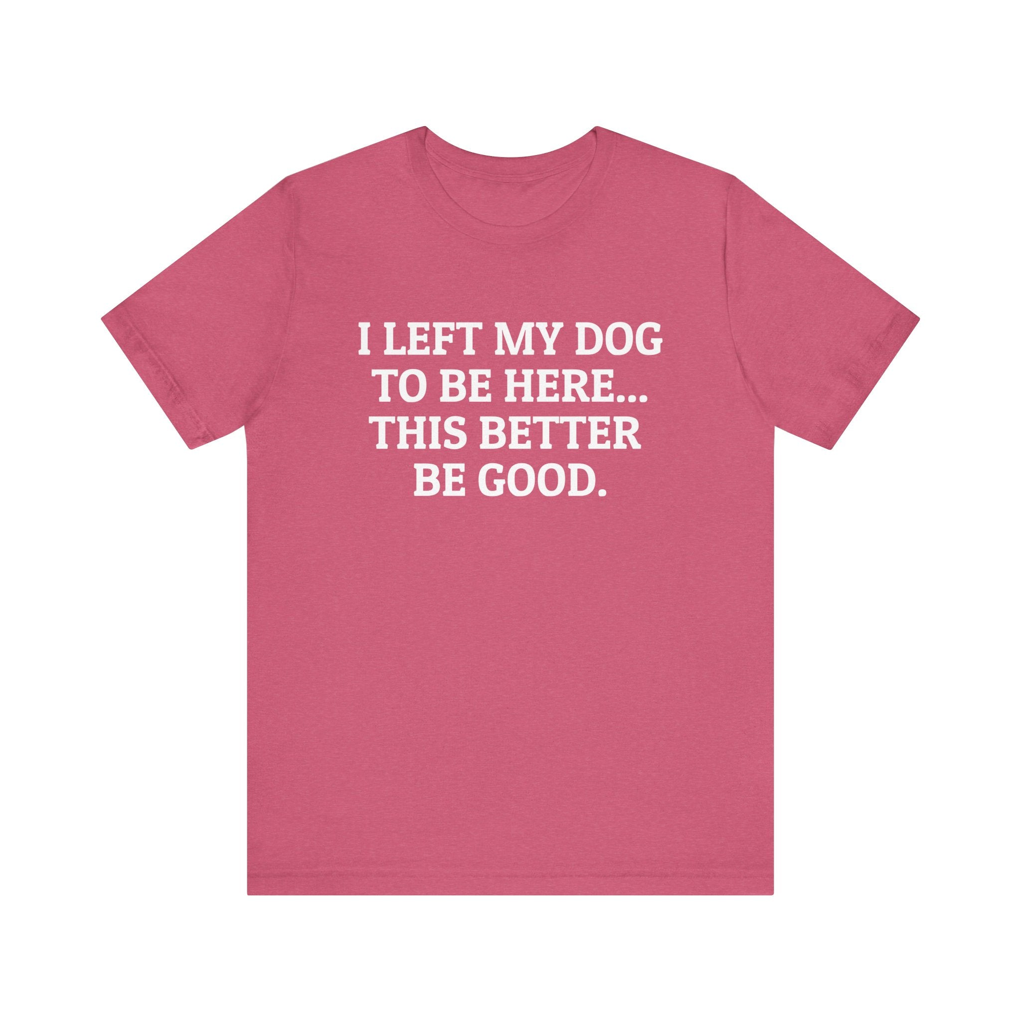 I Left My Dog to Be Here T-Shirt