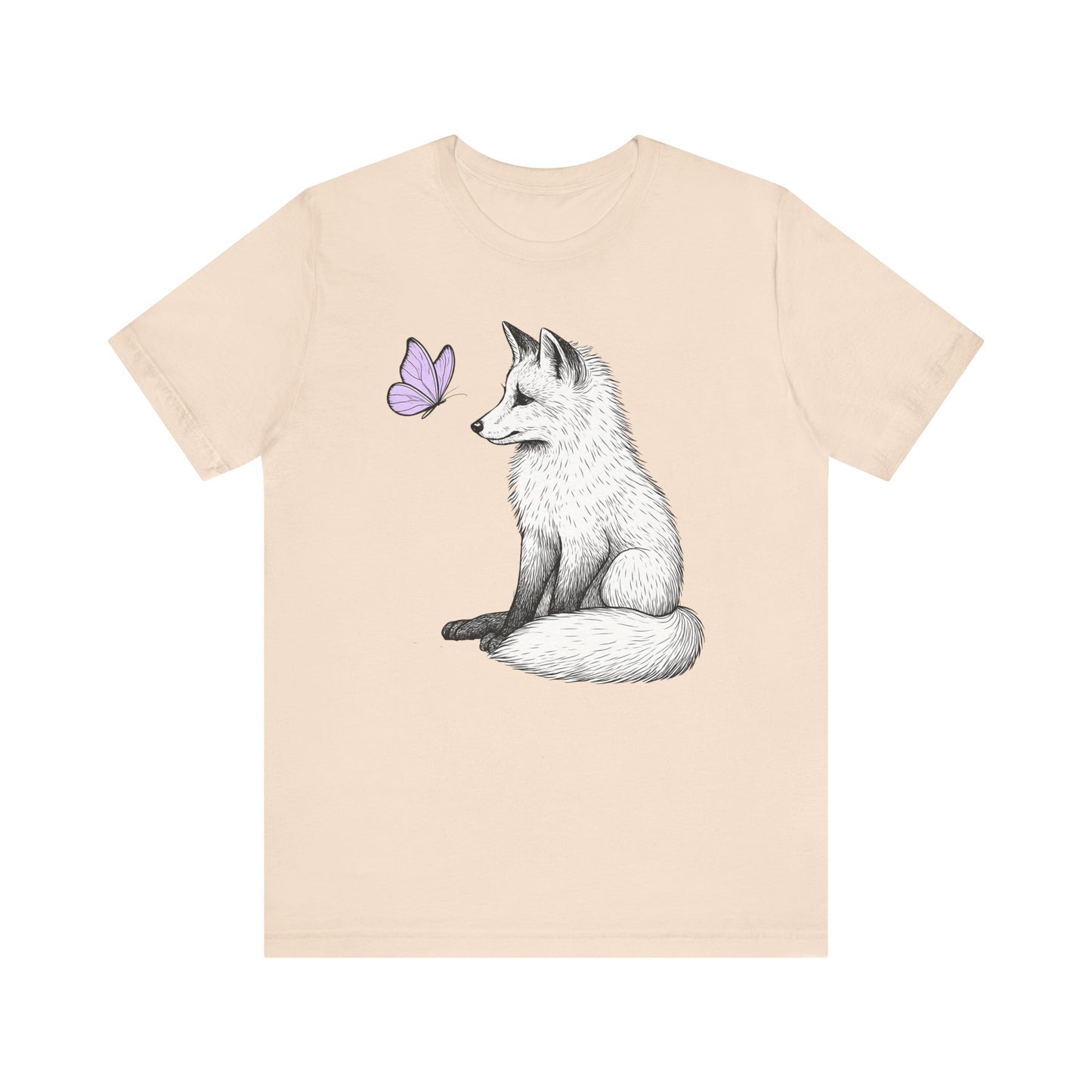 Fox and Lavender Butterfly T-Shirt