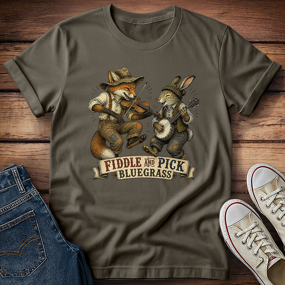 Fiddle & Pick Bluegrass T-Shirt