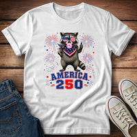 America 250th Raccoon T-Shirt
