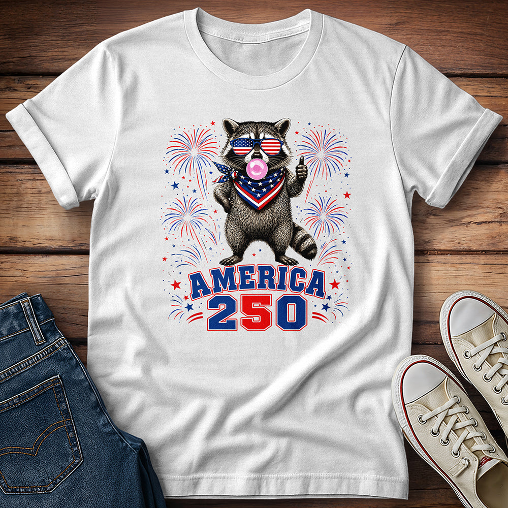 America 250th Raccoon T-Shirt