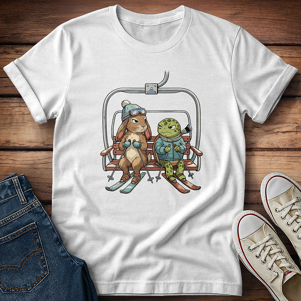 Tortoise vs Hare: Ski Edition T-Shirt