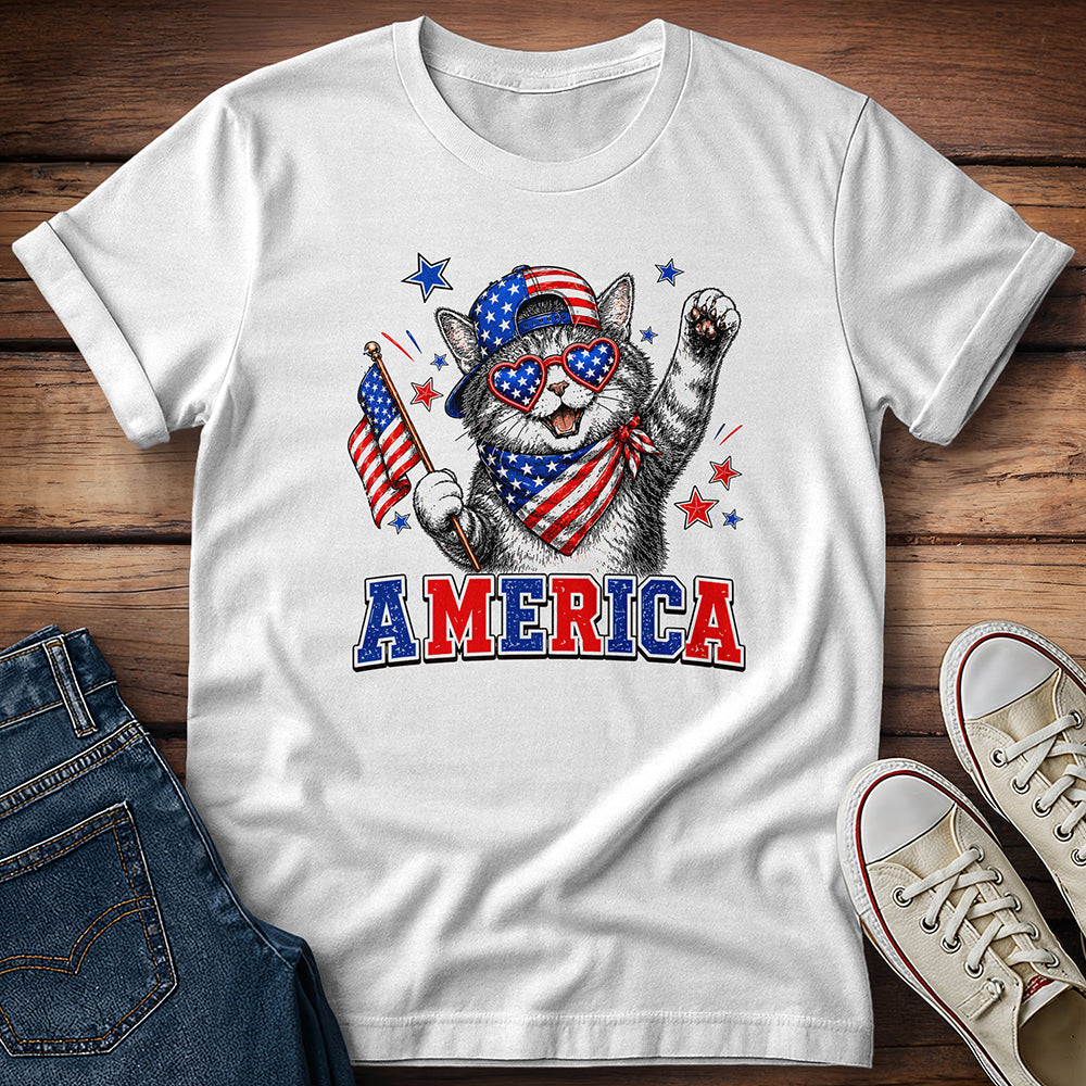 Cat 4th of July T-Shirt