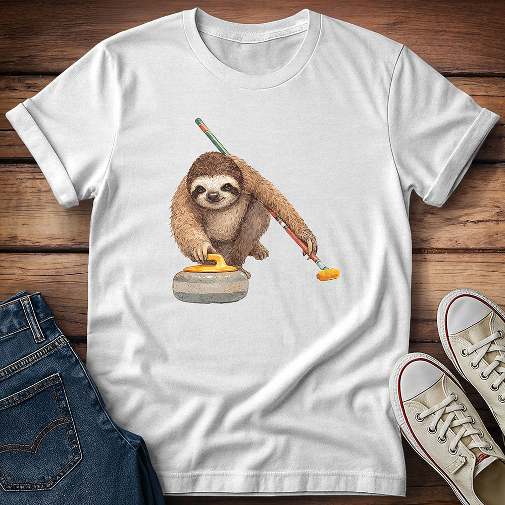 Sloth Slow Sweep Curl Society T-Shirt