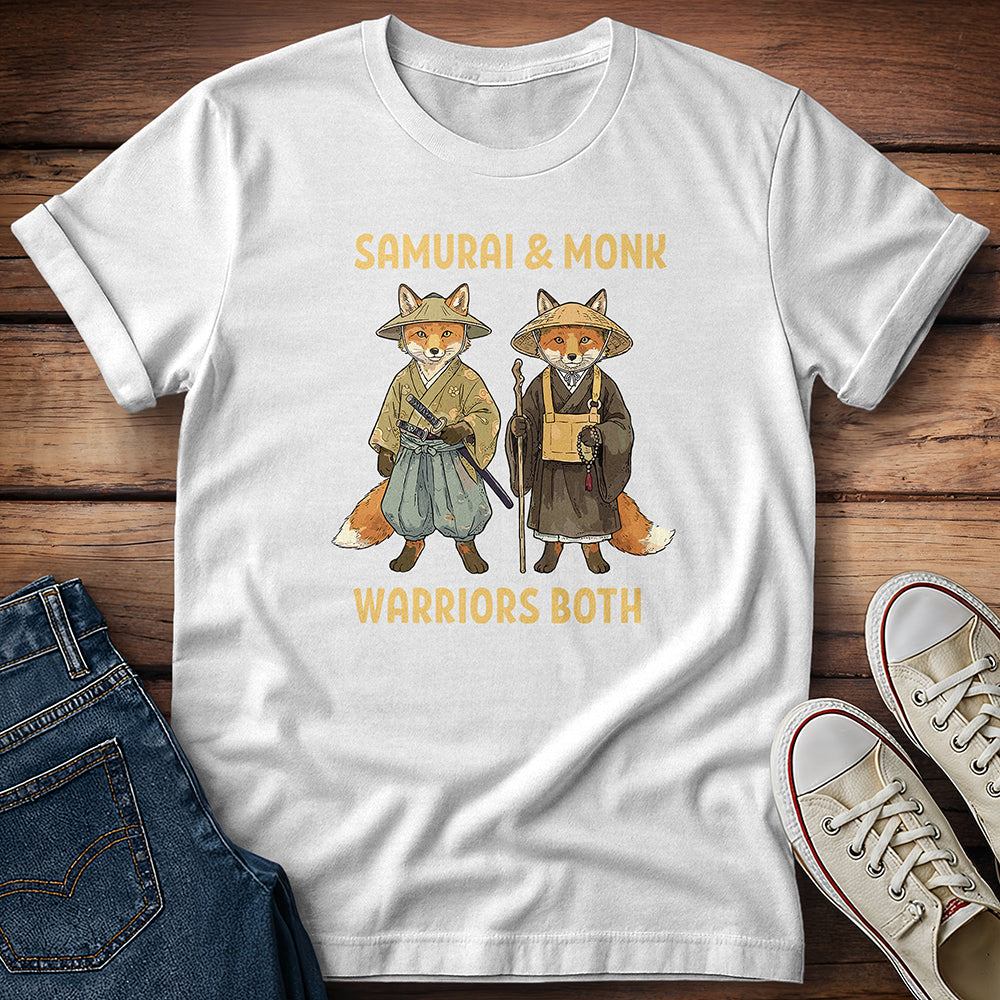 Fox Samurai & Monk: Guardians of Balance T-Shirt