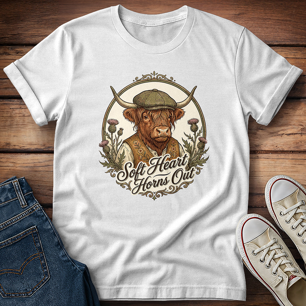 Soft Heart Horns Out 2 T-Shirt