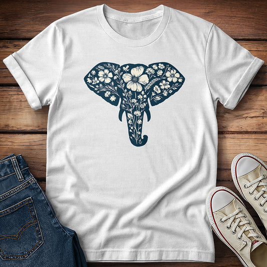 Floral Elephant T-Shirt