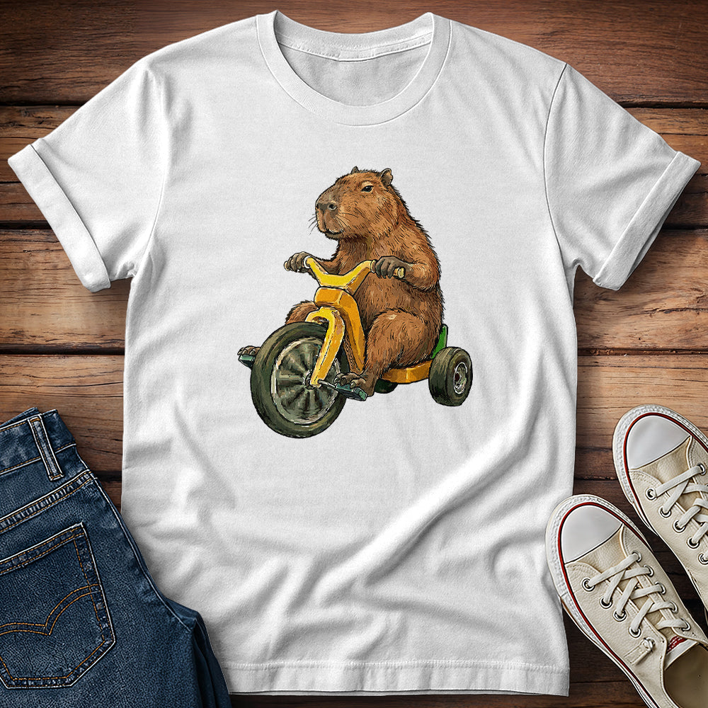 Capybara Rollin 70s Style T-Shirt