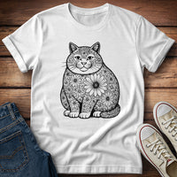 Fat Cat Sunflower T-Shirt