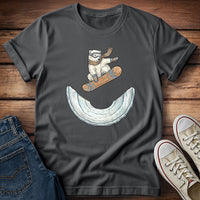 Polar Bear Snowboarding a Halfpipe T-Shirt
