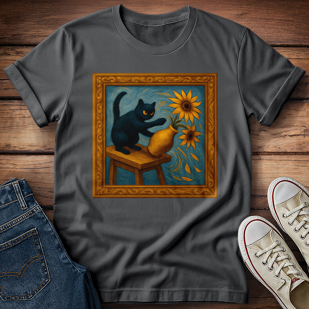 Van Gogh Cat T-Shirt