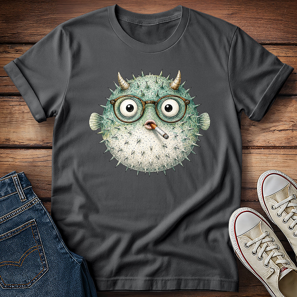 Puffer Fish Smoking T-Shirt