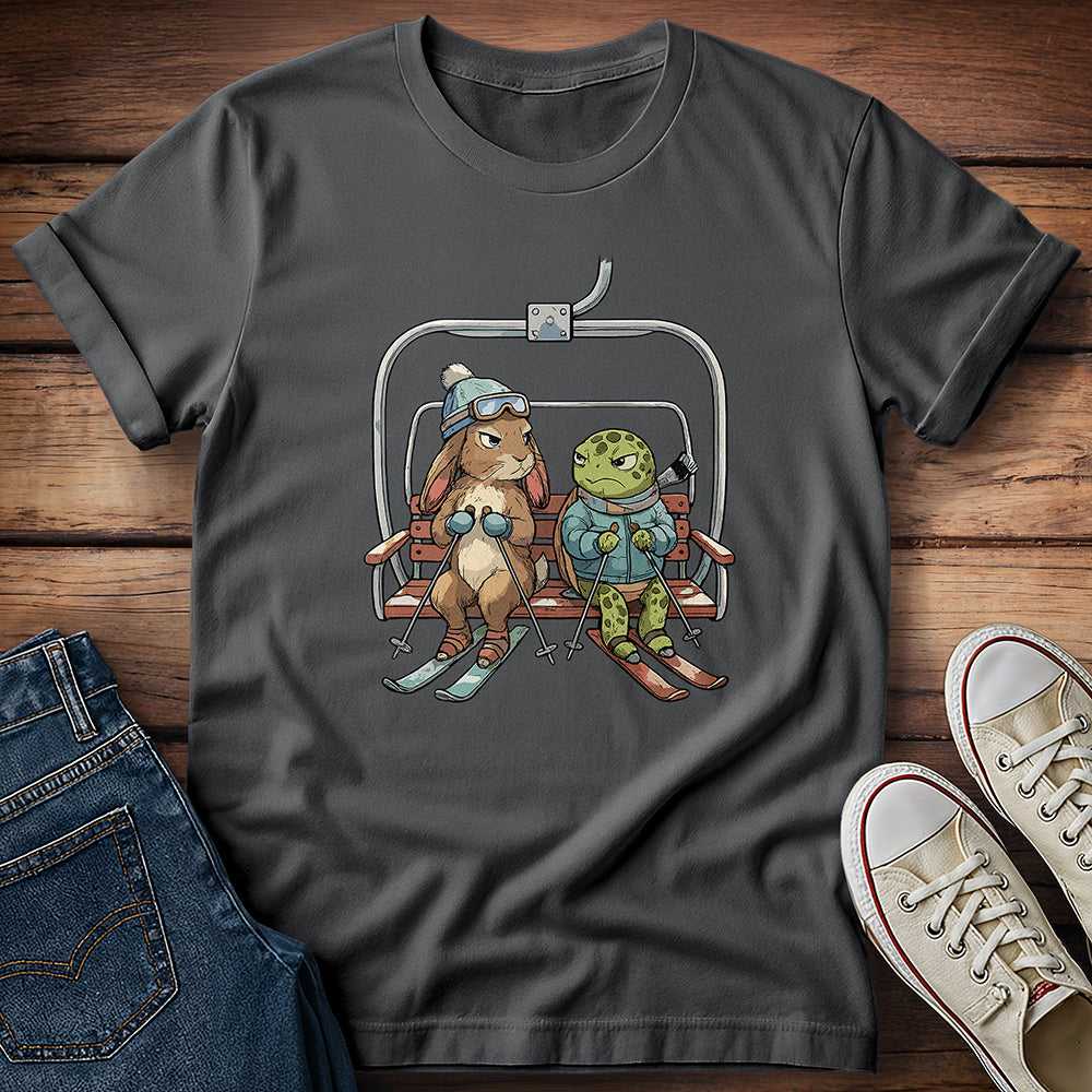 Tortoise vs Hare: Ski Edition T-Shirt