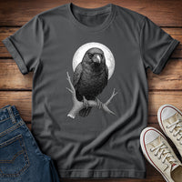 Stippled Moon Crow T-Shirt