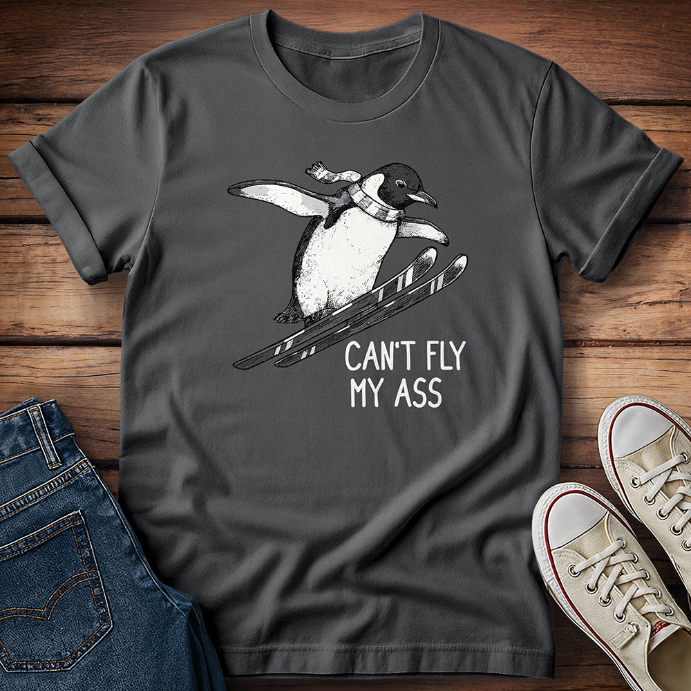 Penguin Ski Jump: Can’t Fly, Still Send It! T-Shirt