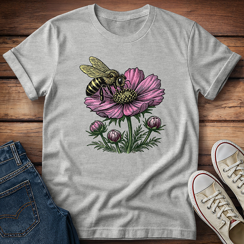 Honeybee and Cosmos in Bloom 2 T-Shirt