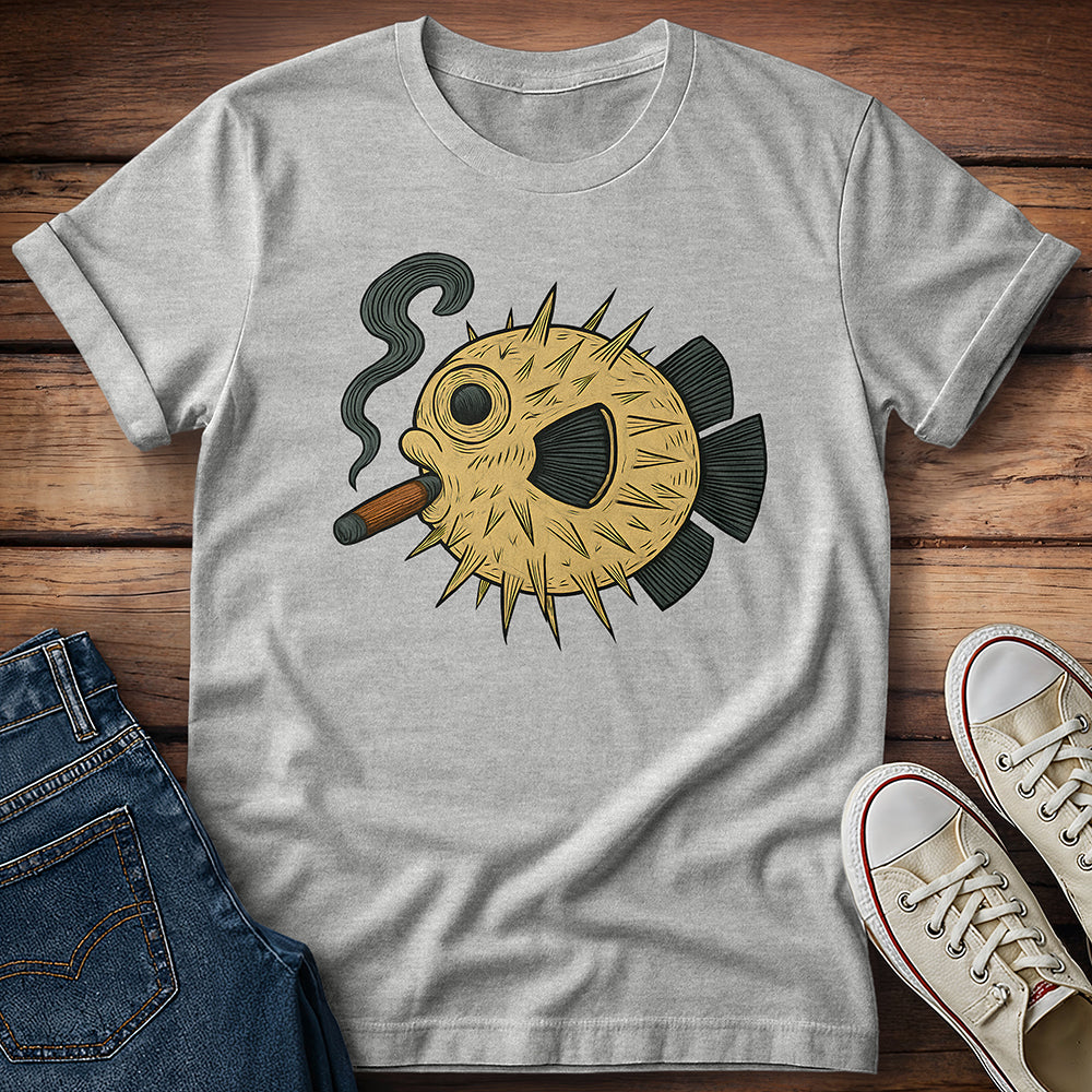 Puffer Fish Cigar T-Shirt
