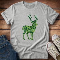 Shamrock Clover Deer  T-Shirt