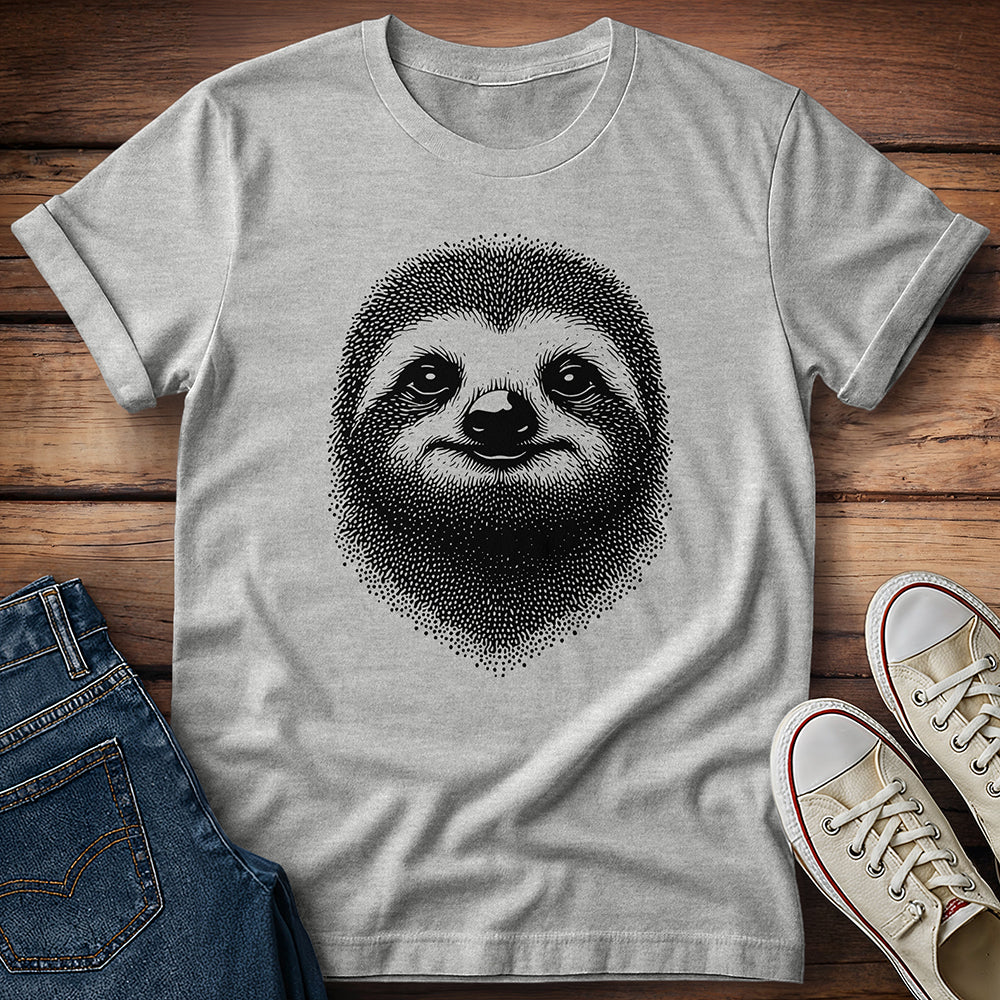 Stippled Sloth T- Shirt