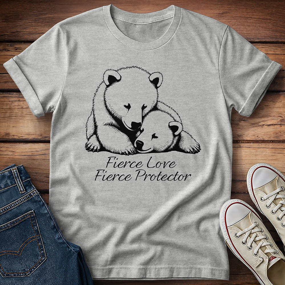 Bear and Cub Fierce Love Fierce Protector T-Shirt