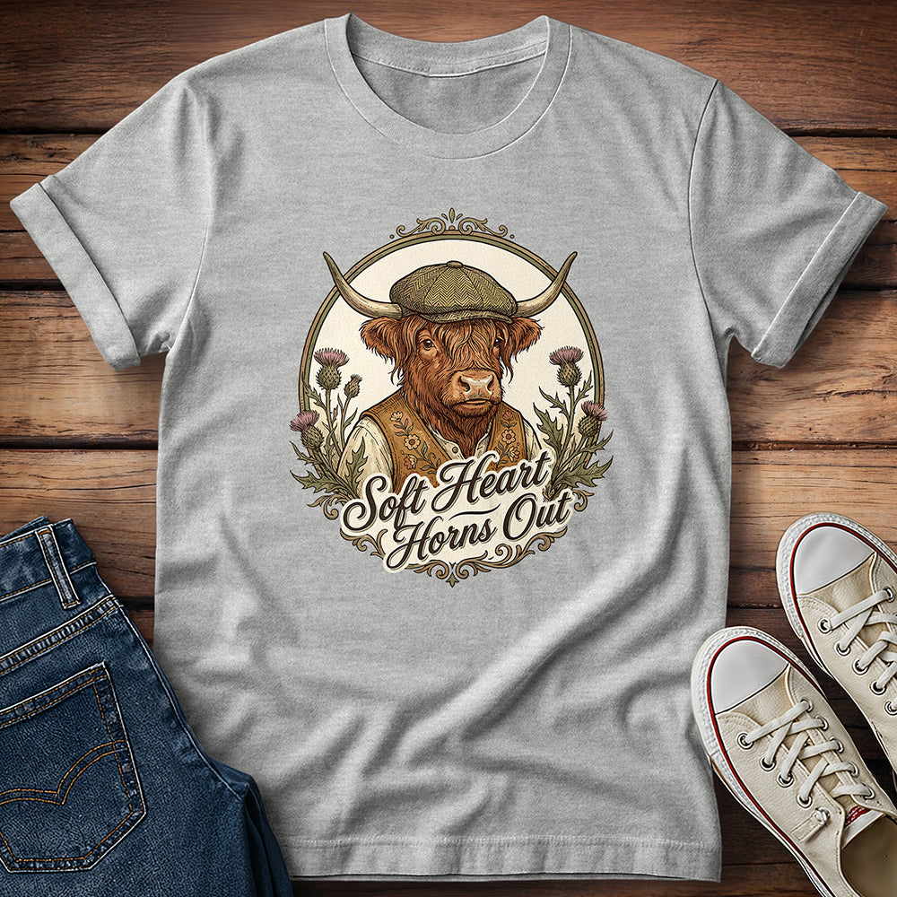 Soft Heart Horns Out 2 T-Shirt