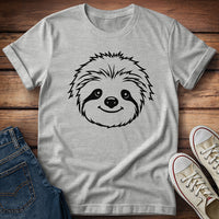 Baby Sloth Line Art T-Shirt
