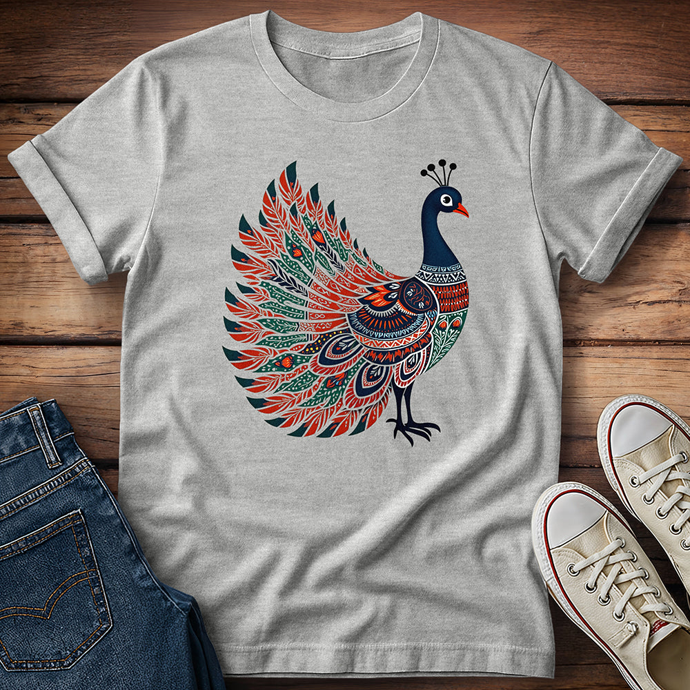 Multicolor Peacock T-Shirt