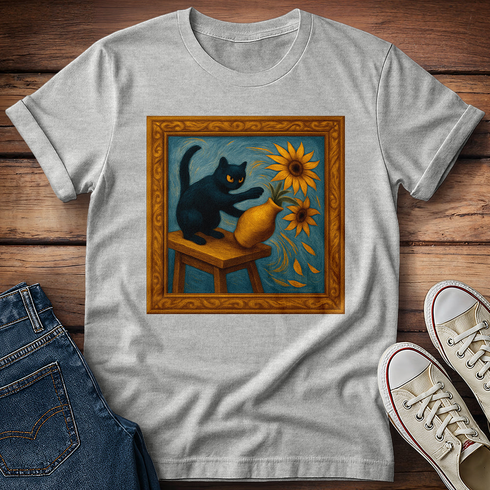 Van Gogh Cat T-Shirt