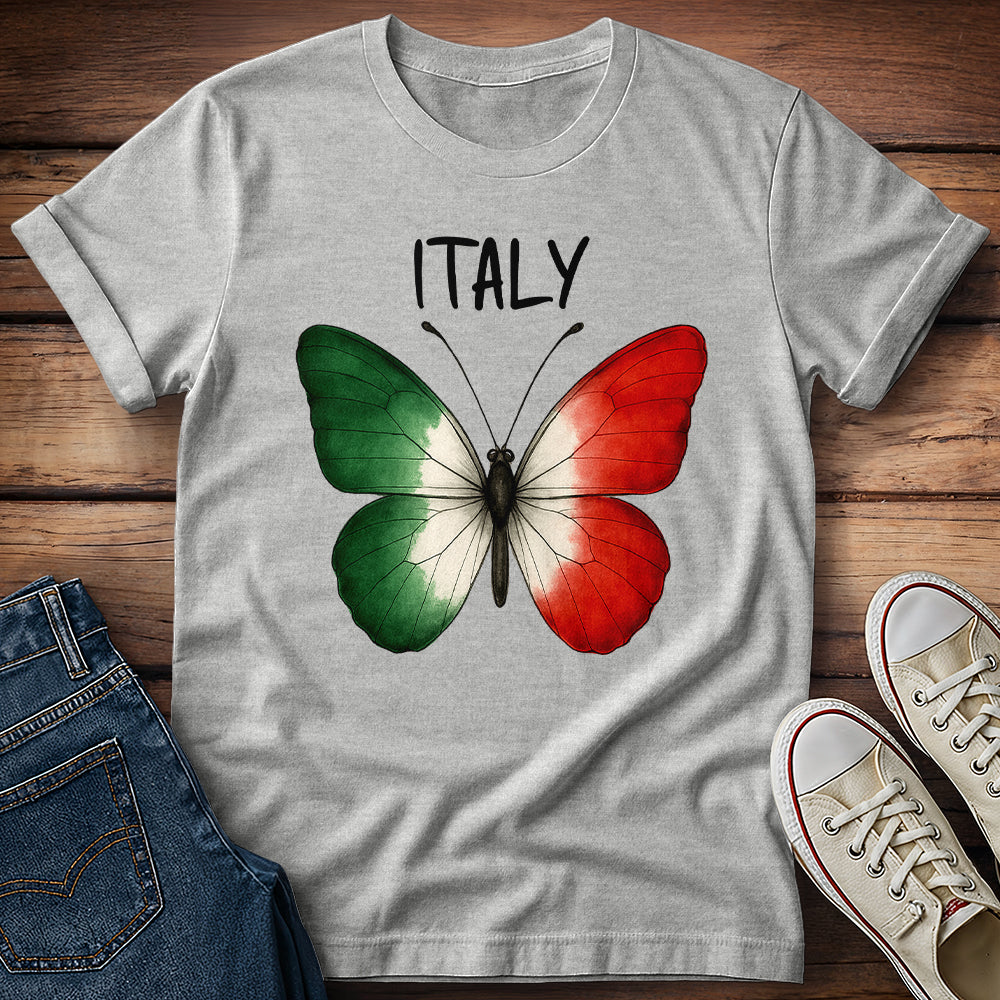 Italian Flag Butterfly T-Shirt