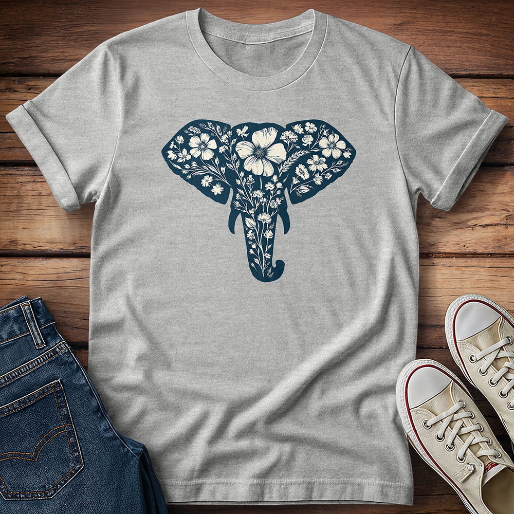 Floral Elephant T-Shirt