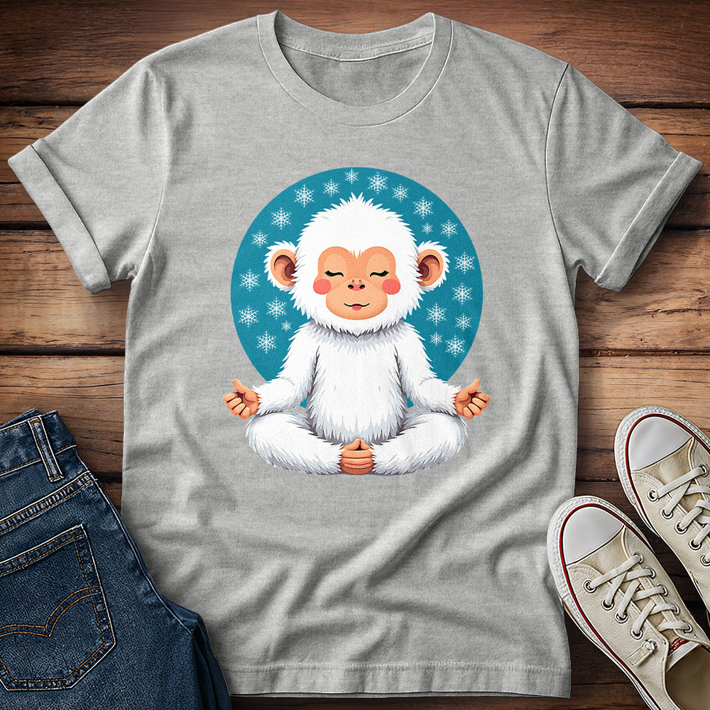 Meditating Snow Monkey T-Shirt