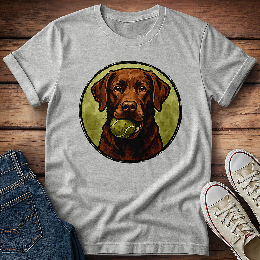 Chocolate Lab Water Color T-Shirt